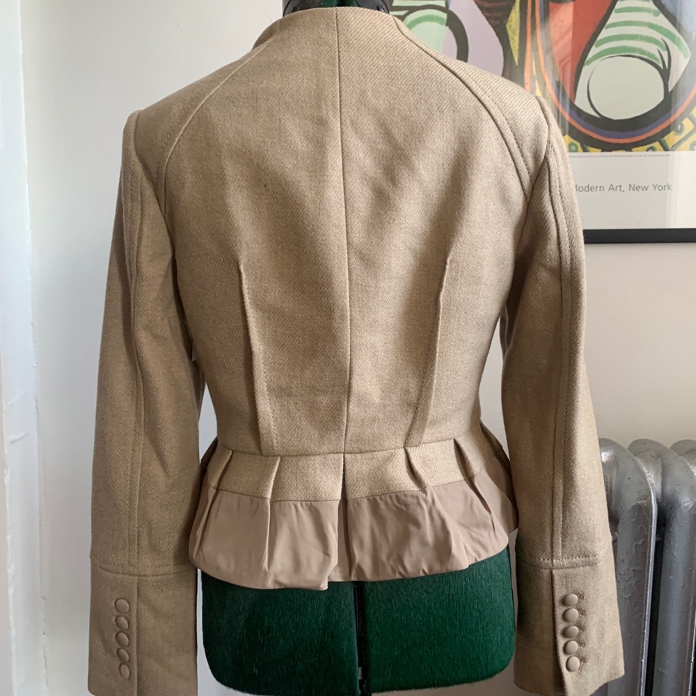 Beige Ruched Jacket - Picture 5 of 8